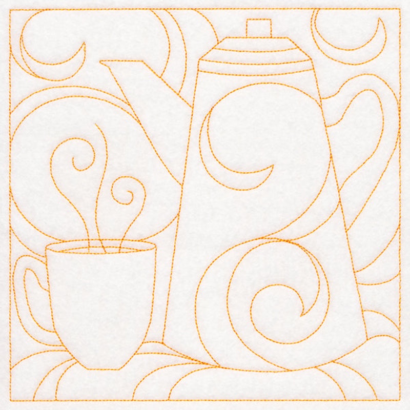 Cozy Kitchen Quilting – Coffee Pot (Double Run)