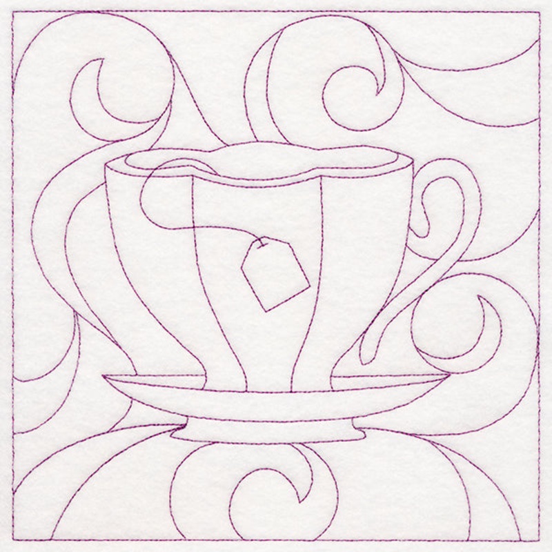 Cozy Kitchen Quilting – Teacup (Double Run)