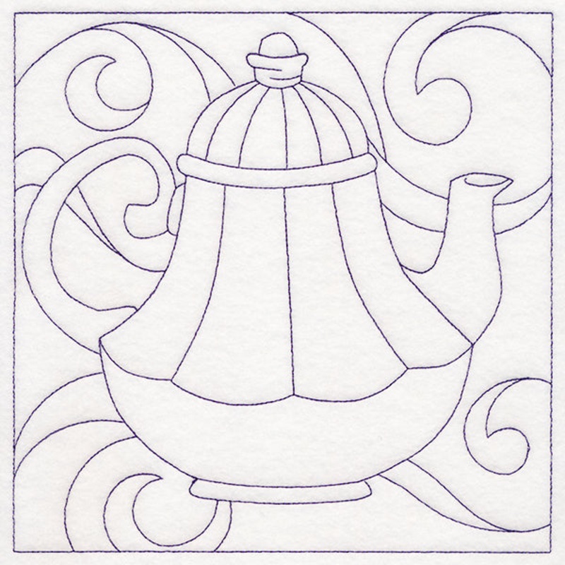 Cozy Kitchen Quilting – Teapot (Double Run)