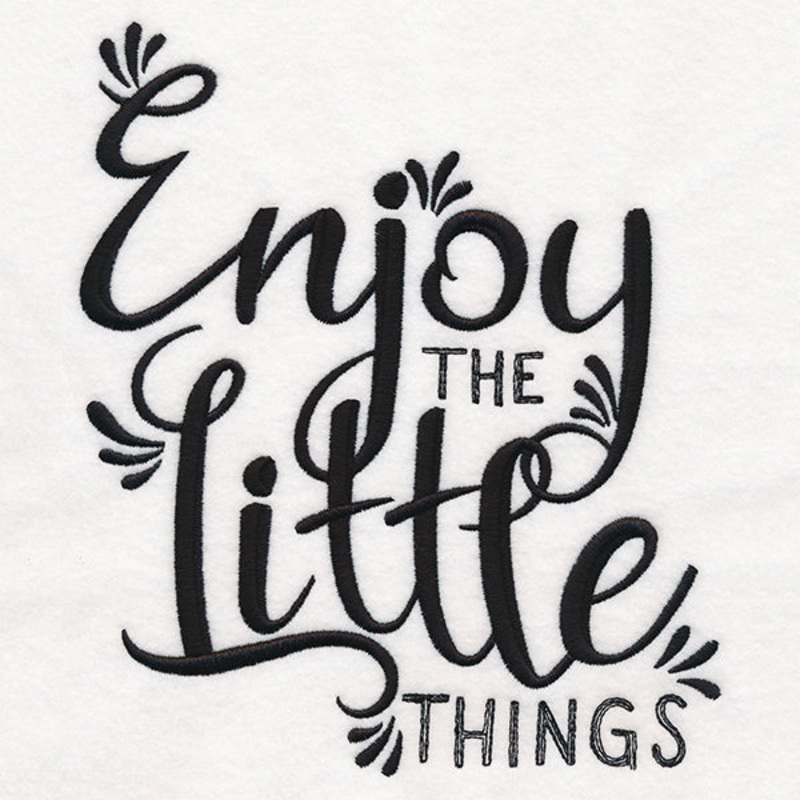 Enjoy the Little Things|7.36″ x 6.85″ / 186.94mm x 173.99mm|6.26″ x 5.83″ / 159mm x 148.08mm|5.18″ x 4.82″ / 131.57mm x 122.43mm|3.85″ x 3.59″ / 97.79mm x 91.19mm|All Sizes