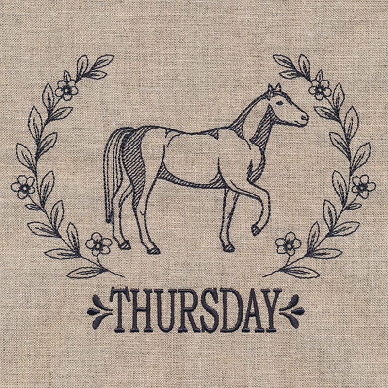 Farmhouse Horse on Thursday|4.86″ x 6.35″ / 123.53mm x 161.23mm|2.9″ x 3.78″ / 73.71mm x 95.92mm|All Sizes