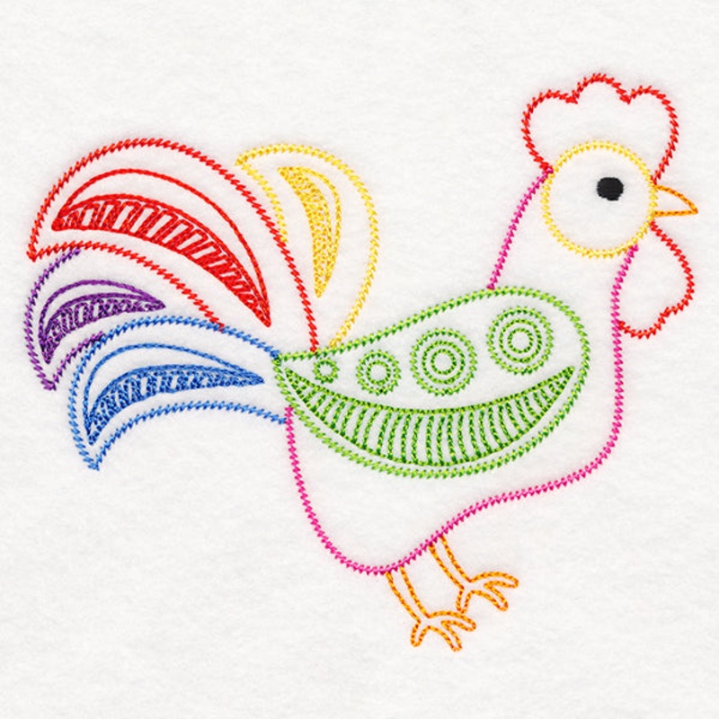 Folksy Chicken 1 (Vintage)|4.89″ x 5.83″ / 124.27mm x 148.1mm|3.26″ x 3.89″ / 82.89mm x 98.85mm|All Sizes