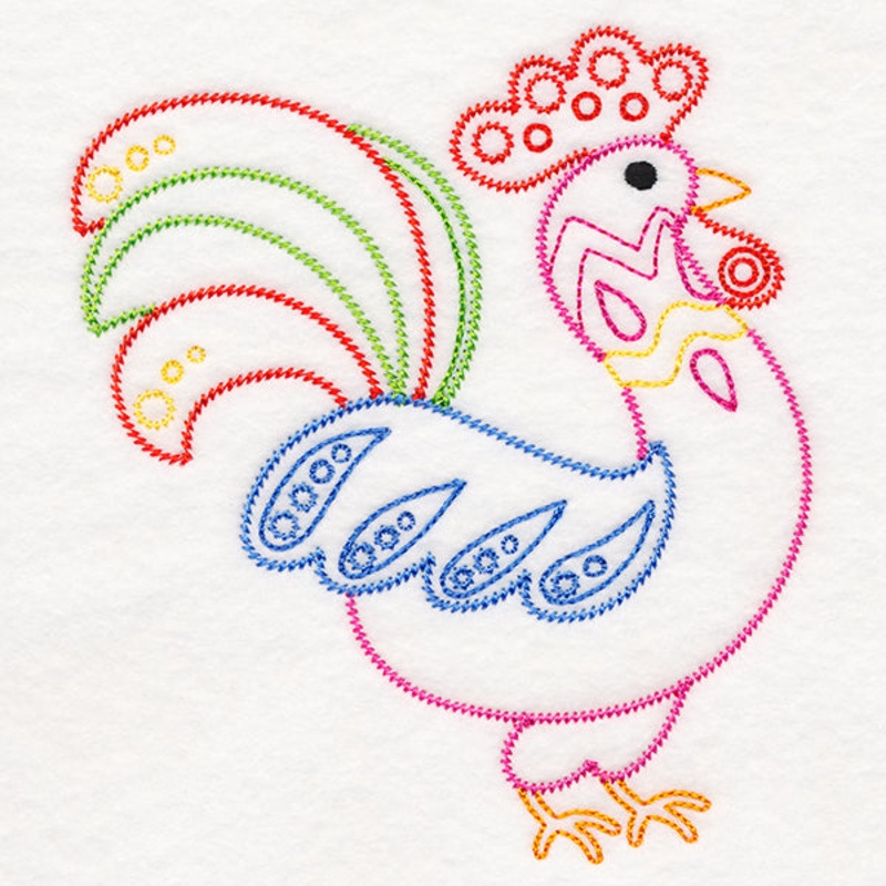 Folksy Chicken 2 (Vintage)|5.61″ x 4.88″ / 142.54mm x 123.87mm|3.89″ x 3.39″ / 98.83mm x 86.19mm|All Sizes