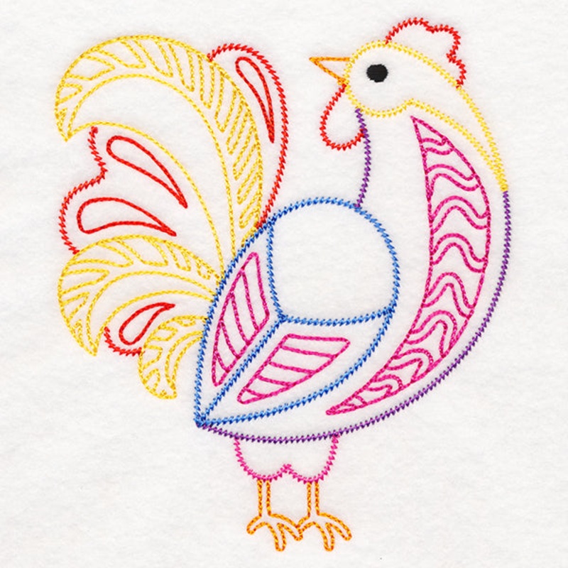 Folksy Chicken 3 (Vintage)|5.64″ x 4.84″ / 143.34mm x 123.03mm|3.89″ x 3.35″ / 98.71mm x 85.04mm|All Sizes