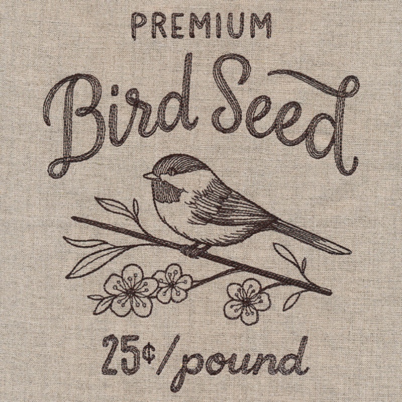 Bird Seed Market Sign|7.8″ x 6.49″ / 198.08mm x 164.81mm|7.03″ x 5.85″ / 178.51mm x 148.54mm|5.82″ x 4.84″ / 147.86mm x 123.06mm|3.85″ x 3.2″ / 97.71mm x 81.33mm|All Sizes