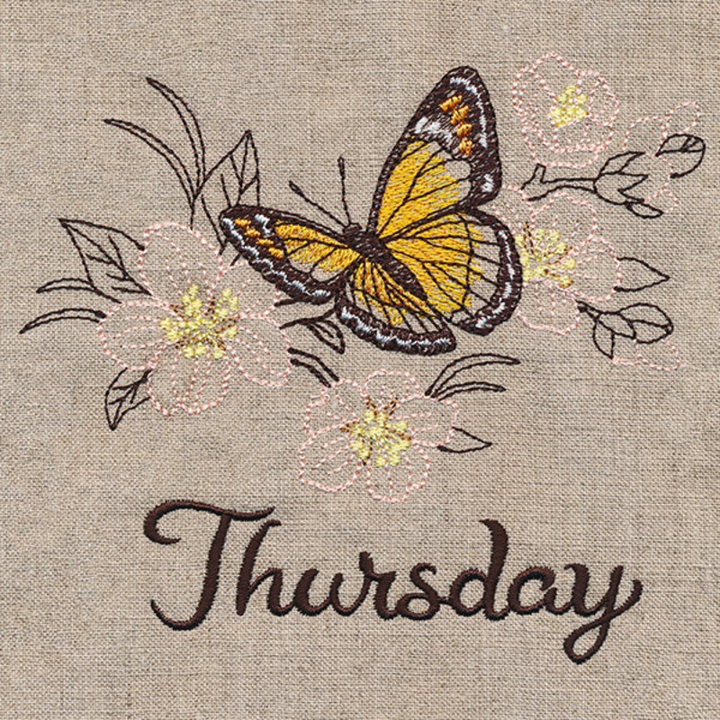 Blessed Thursday – Monarch & Almond Blossom