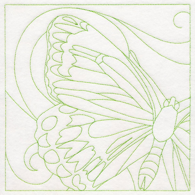 Charming Butterfly Quilting Square (Double Run)