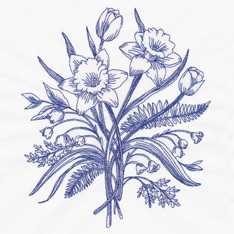 Daffodils and Tulips Bouquet|7.8″ x 6.73″ / 198.12mm x 170.84mm|6.78″ x 5.85″ / 172.32mm x 148.59mm|5.62″ x 4.85″ / 142.86mm x 123.19mm|3.83″ x 3.32″ / 97.22mm x 84.32mm|All Sizes