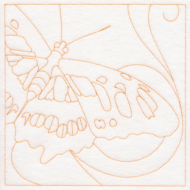 Dazzling Butterfly Quilting Square (Double Run)