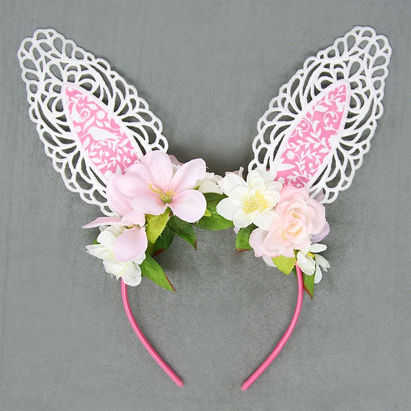Adorable Bunny Ears (Lace)|6.82″ x 3.32″ / 173.23mm x 84.33mm|5″ x 2.44″ / 127mm x 61.98mm|All Sizes