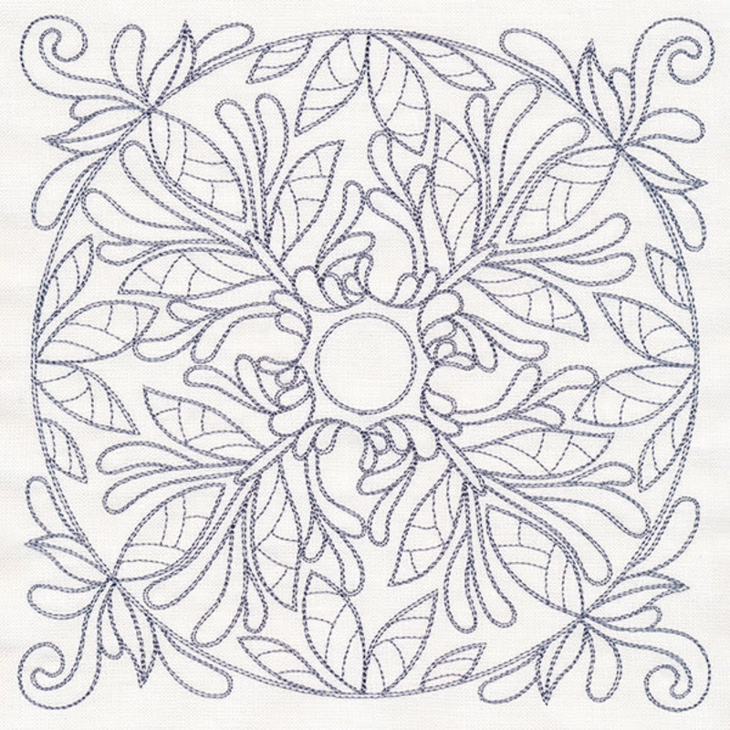 Baroque Beauty Quilting Square 2 (Double Run)