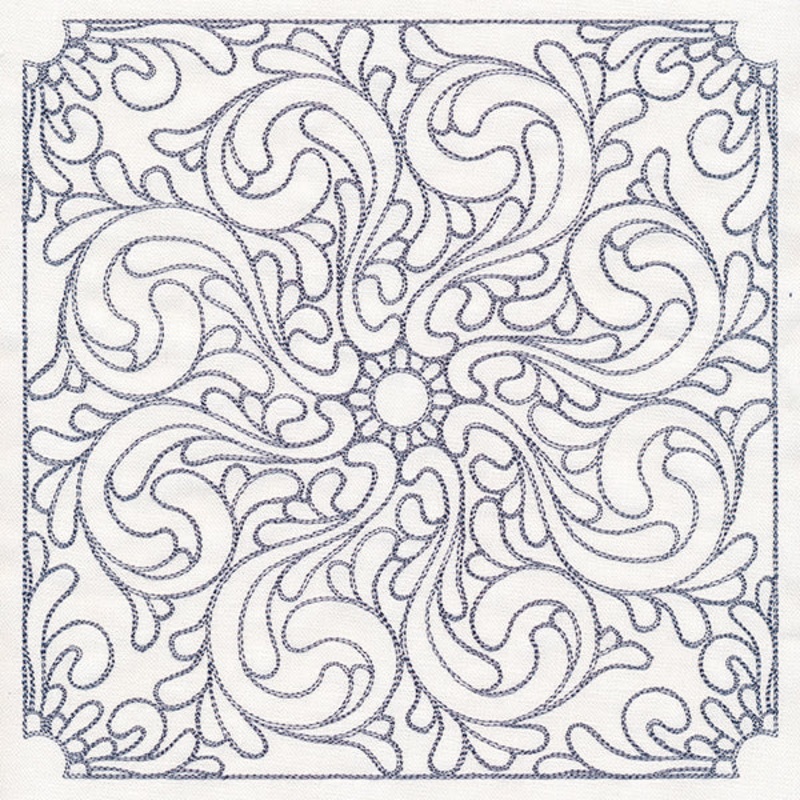Baroque Beauty Quilting Square 5 (Double Run)