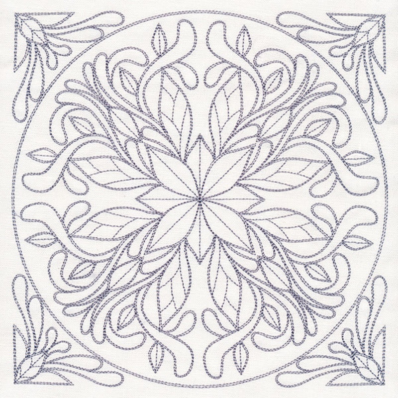 Baroque Beauty Quilting Square 6 (Double Run)