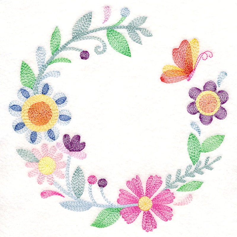 Beautiful Butterfly Wreath|7.83″ x 7.71″ / 199.01mm x 195.82mm|6.95″ x 6.85″ / 176.62mm x 173.88mm|5.94″ x 5.85″ / 150.83mm x 148.52mm|4.92″ x 4.84″ / 125.05mm x 123.03mm|3.85″ x 3.78″ / 97.79mm x 96.04mm|All Sizes