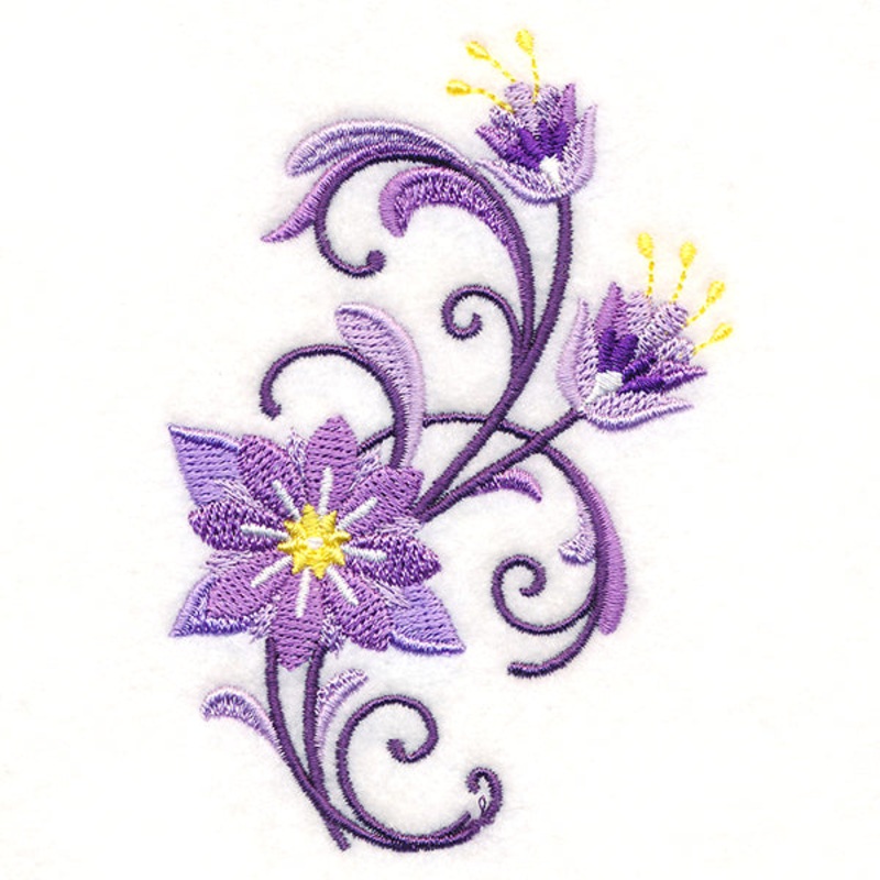Delightful Flowers Spray|3.9″ x 2.83″ / 99mm x 71.87mm|6.86″ x 4.79″ / 174.35mm x 121.59mm|All Sizes