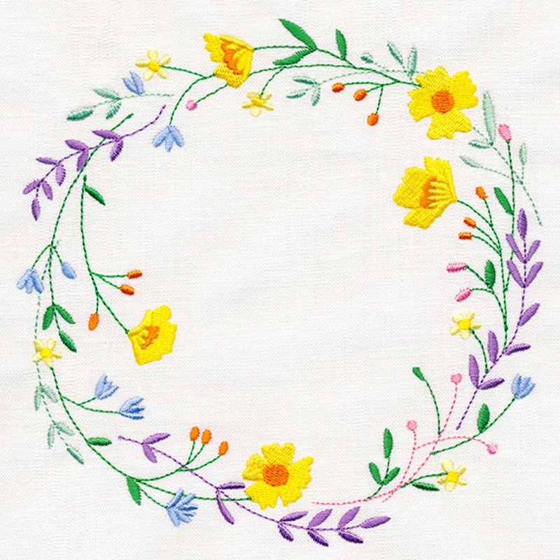 Delightful Woodland Wreath|7.8″ x 7.81″ / 198.05mm x 198.44mm|6.86″ x 6.87″ / 174.18mm x 174.54mm|5.86″ x 5.87″ / 148.78mm x 149.11mm|4.85″ x 4.86″ / 123.22mm x 123.5mm|3.86″ x 3.88″ / 98.07mm x 98.48mm|All Sizes