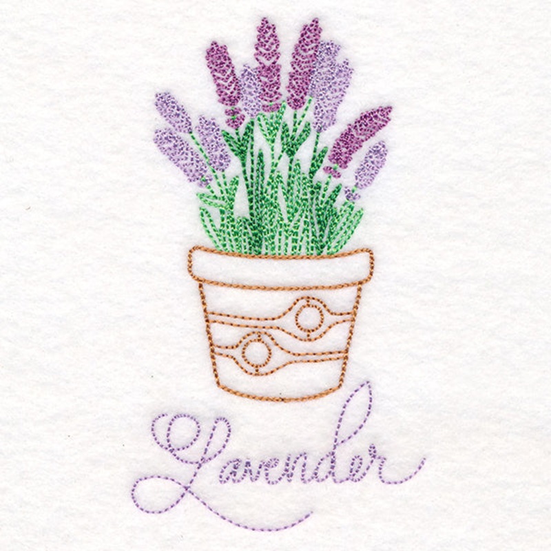 Fancy Flowerpot Lavender (Vintage)