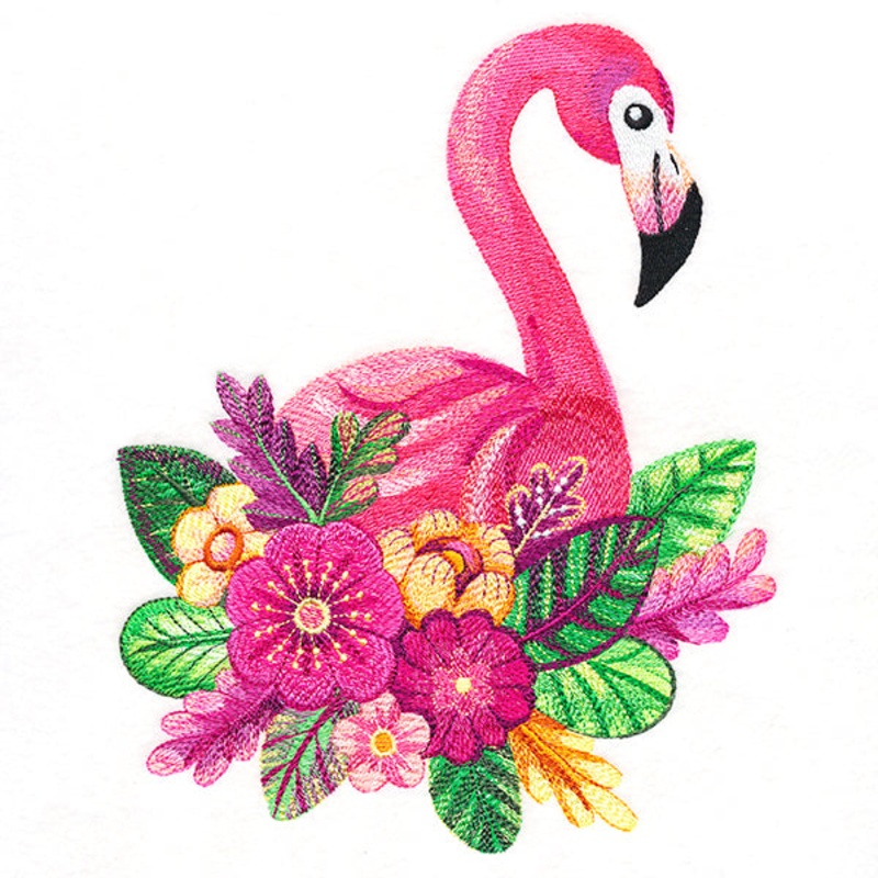 Flower Flamingo in Watercolor|8.61″ x 6.88″ / 218.73mm x 174.84mm|7.31″ x 5.85″ / 185.74mm x 148.52mm|6.05″ x 4.84″ / 153.74mm x 122.99mm|All Sizes