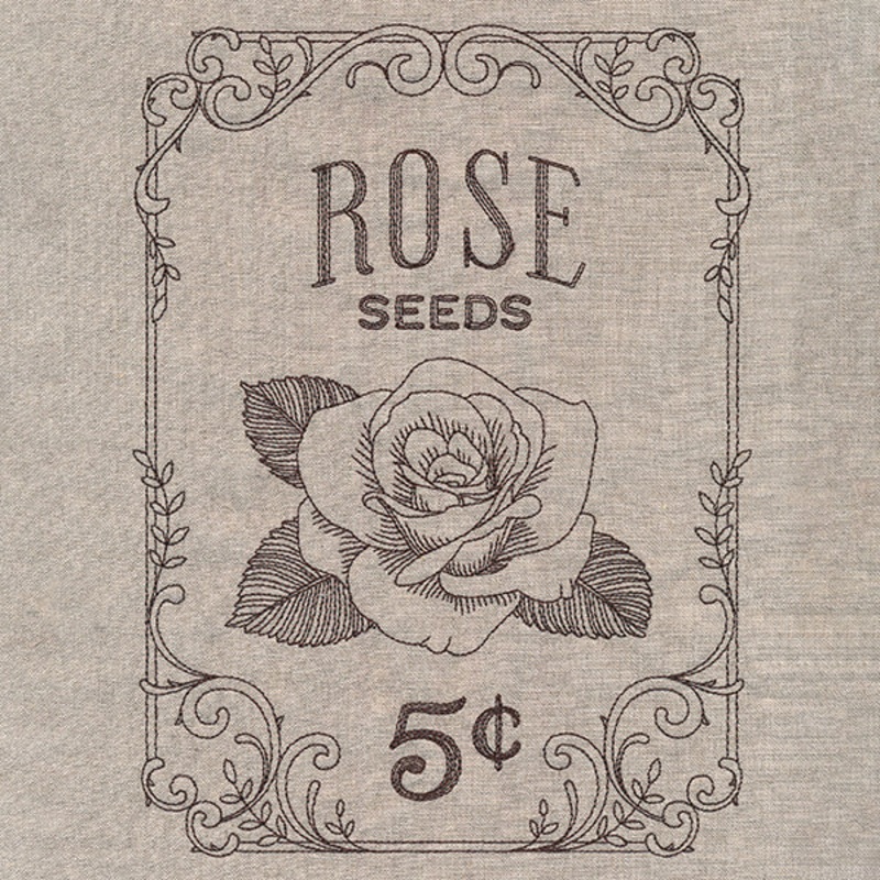 Flower Garden Seed Packet – Roses