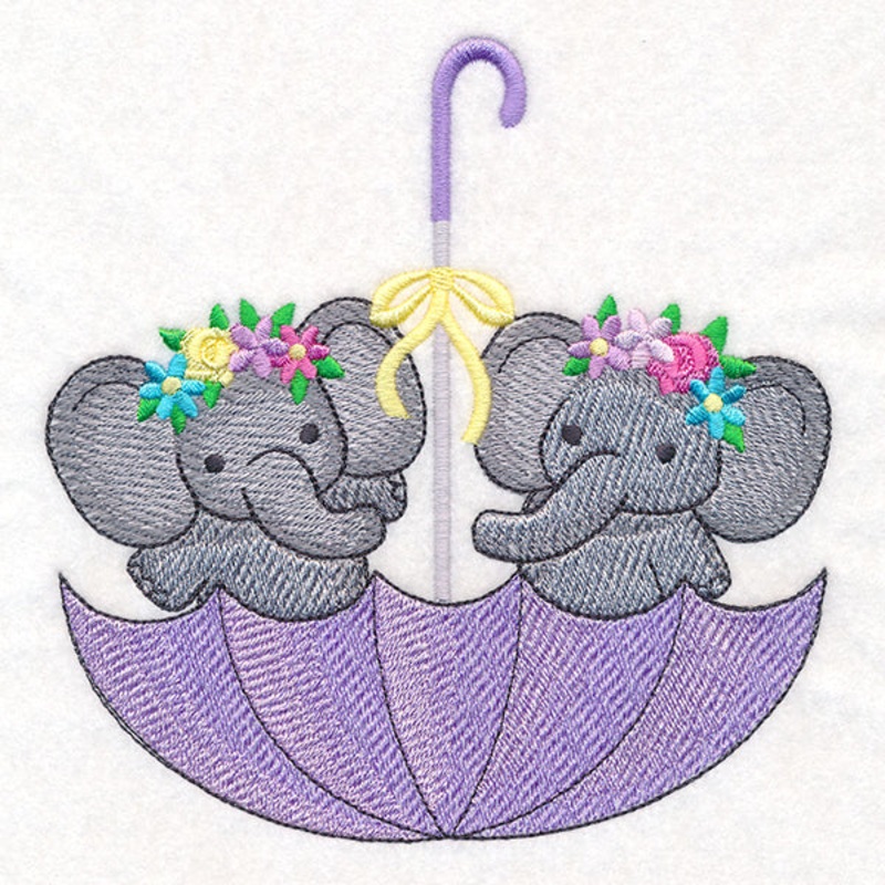 Umbrella Elephants|5.95″ x 5.85″ / 151.03mm x 148.64mm|4.93″ x 4.85″ / 125.27mm x 123.27mm|3.86″ x 3.79″ / 98.17mm x 96.38mm|All Sizes
