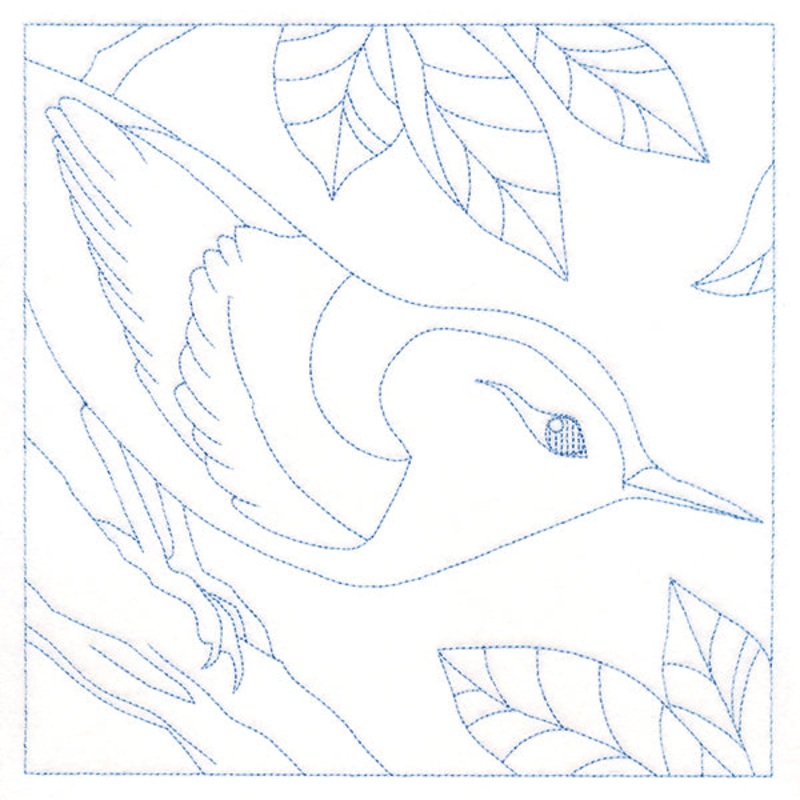 Backyard Birds Quilting – Nuthatch (Double Run)