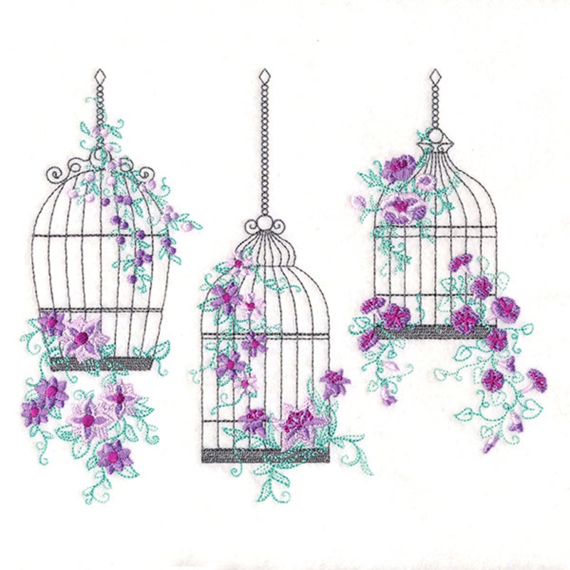Delicate Birdcage Trio|6.45″ x 7.81″ / 163.76mm x 198.27mm|5.85″ x 7.08″ / 148.55mm x 179.87mm|4.85″ x 5.87″ / 123.15mm x 149.13mm|All Sizes