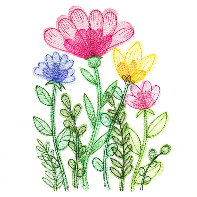 Free-Spirited Flowers|9.44″ x 6.85″ / 239.67mm x 173.95mm|7.8″ x 5.66″ / 198.07mm x 143.72mm|6.68″ x 4.85″ / 169.66mm x 123.13mm|All Sizes