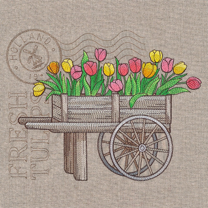 Fresh Tulip Cart Medley|6.85″ x 8.76″ / 173.99mm x 222.5mm|5.85″ x 7.48″ / 148.59mm x 189.99mm|4.83″ x 6.19″ / 122.68mm x 157.23mm|All Sizes