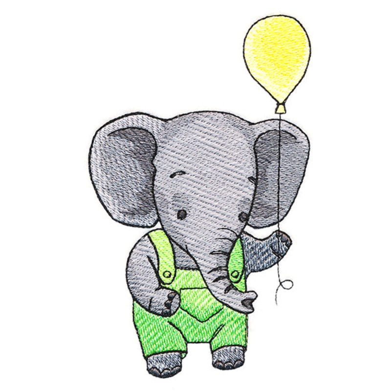 Sweet Summer Animals Elephant|5.85″ x 3.59″ / 148.64mm x 91.2mm|4.85″ x 2.98″ / 123.24mm x 75.62mm|3.85″ x 2.37″ / 97.86mm x 60.08mm|All Sizes