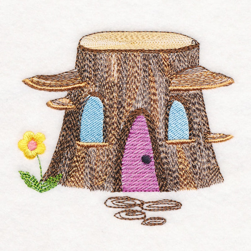 Tree Stump Gnome Home|3.29″ x 3.67″ / 83.57mm x 93.22mm|2.18″ x 2.44″ / 55.37mm x 61.98mm|All Sizes
