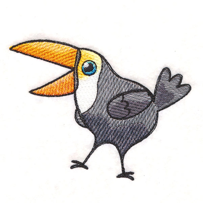 Tropical Tweets Toucan|3.13″ x 4.05″ / 79.52mm x 102.91mm|2.27″ x 2.94″ / 57.72mm x 74.69mm|All Sizes
