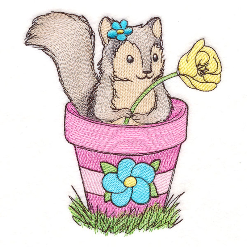 Woodland Garden Squirrel|5.87″ x 5.27″ / 149.07mm x 133.76mm|4.89″ x 4.36″ / 124.22mm x 110.79mm|3.87″ x 3.45″ / 98.18mm x 87.75mm|All Sizes