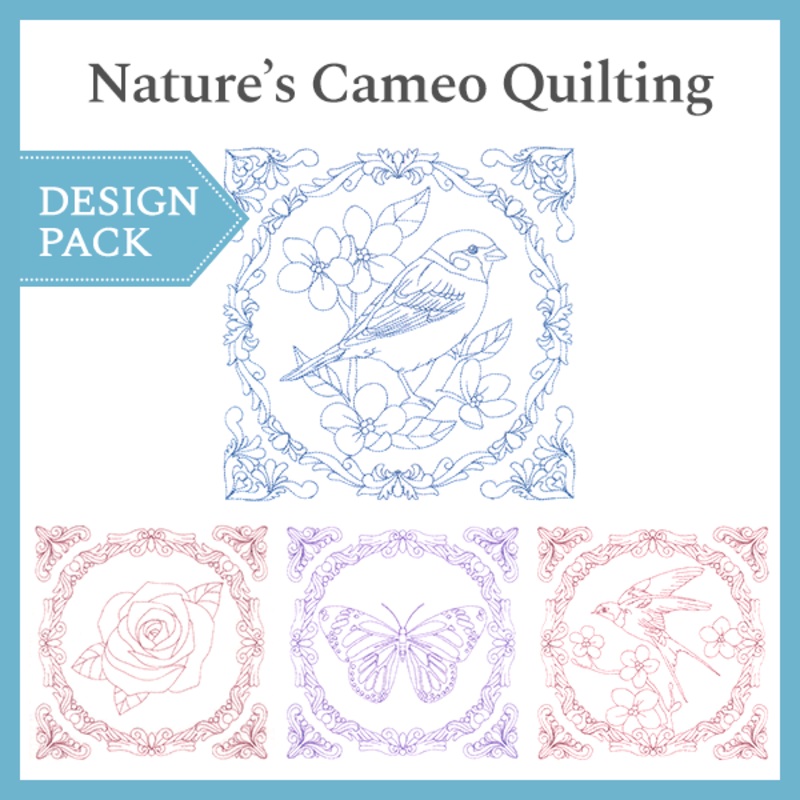 A Nature’s Cameo Quilting Design Pack