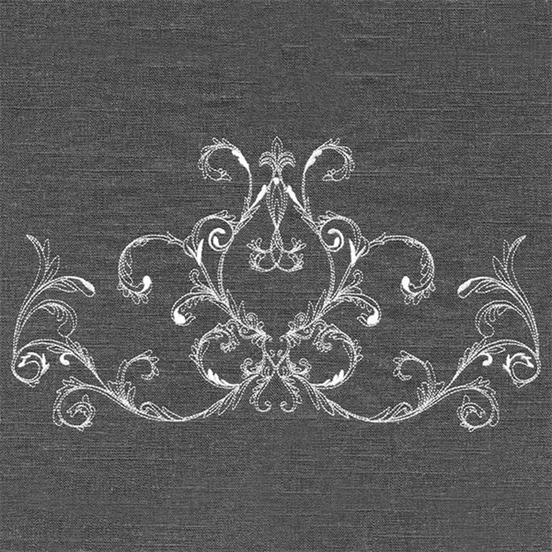 Baroque Flourish Border (Whitework)