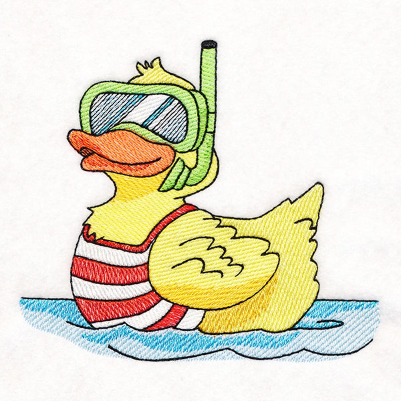 Beach Buddies Duck|4.82″ x 5.44″ / 122.43mm x 138.18mm|4.1″ x 4.62″ / 104.14mm x 117.35mm|3.41″ x 3.85″ / 86.61mm x 97.79mm|All Sizes