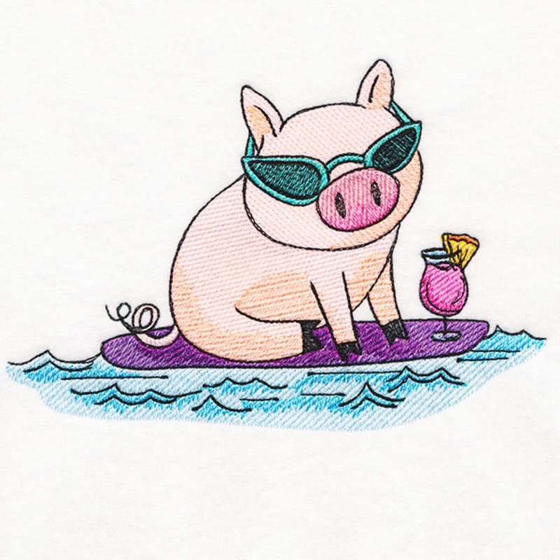 Beach Buddies Pig|4.69″ x 6.85″ / 119.13mm x 173.99mm|3.99″ x 5.83″ / 101.35mm x 148.08mm|3.13″ x 3.85″ / 79.5mm x 97.79mm|All Sizes