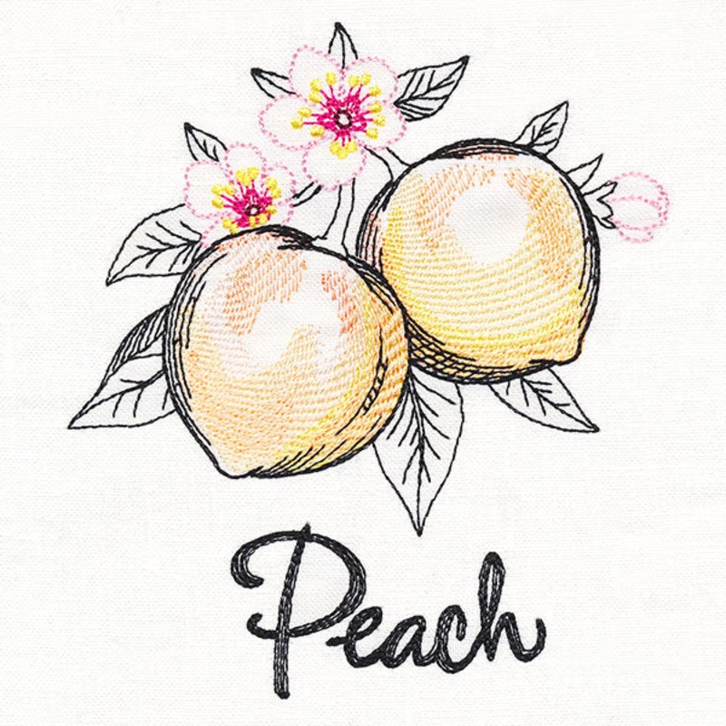 Botanical Fruits & Flowers – Peaches