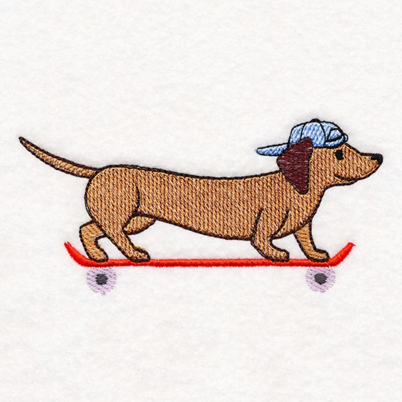 Cruising Dachshund|2.19″ x 4.59″ / 55.62mm x 116.46mm|1.81″ x 3.78″ / 45.85mm x 96.13mm|1.24″ x 2.59″ / 31.39mm x 65.83mm|All Sizes