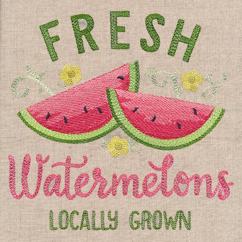 Farm Fresh Sign – Watermelon|7.56″ x 7.8″ / 192.02mm x 198.12mm|6.69″ x 6.9″ / 169.87mm x 175.26mm|5.85″ x 6.03″ / 148.57mm x 153.23mm|4.7″ x 4.85″ / 119.42mm x 123.08mm|All Sizes