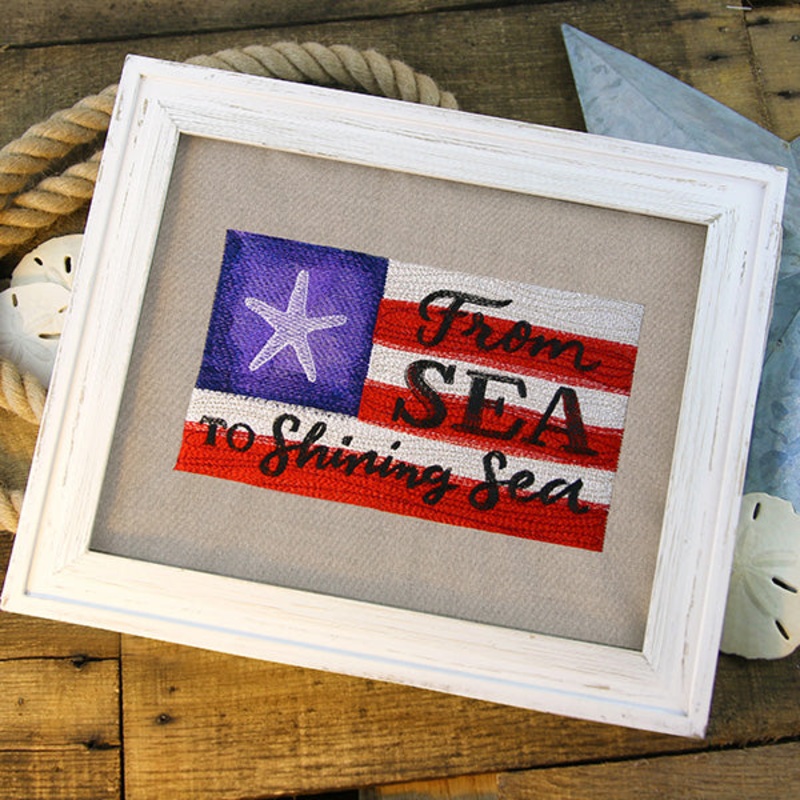 From Sea to Shining Sea Flag|6.74″ x 11.75″ / 171.1mm x 298.45mm|5.4″ x 9.4″ / 137.17mm x 238.76mm|4.48″ x 7.8″ / 113.89mm x 198.12mm|3.94″ x 6.86″ / 100.07mm x 174.17mm|All Sizes