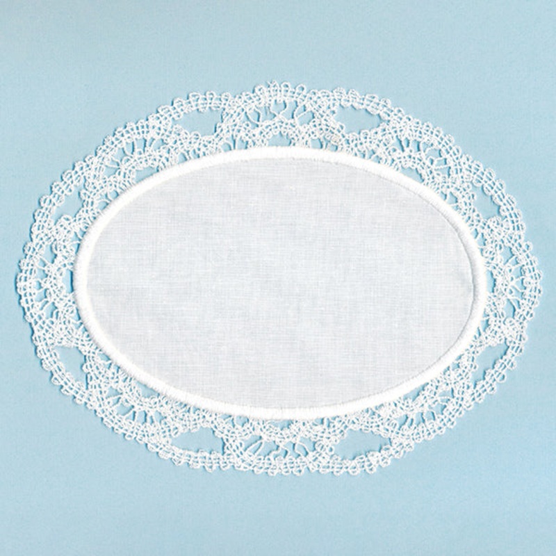 Timeless Fabric Doily (Lace)|6.87″ x 9.16″ / 174.39mm x 232.61mm|5.84″ x 7.79″ / 148.39mm x 197.89mm|4.85″ x 6.47″ / 123.21mm x 164.39mm|All Sizes