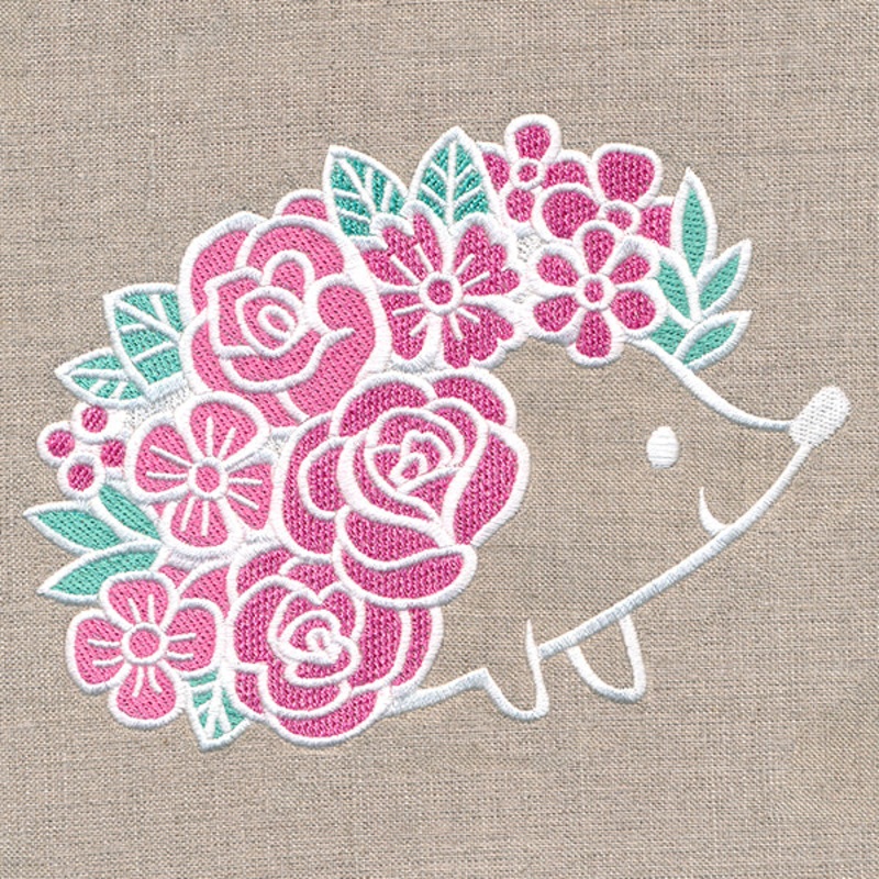 Adorable Floral Hedgehog|4.46″ x 5.86″ / 113.17mm x 148.82mm|3.69″ x 4.86″ / 93.82mm x 123.36mm|2.94″ x 3.86″ / 74.6mm x 98.05mm|All Sizes