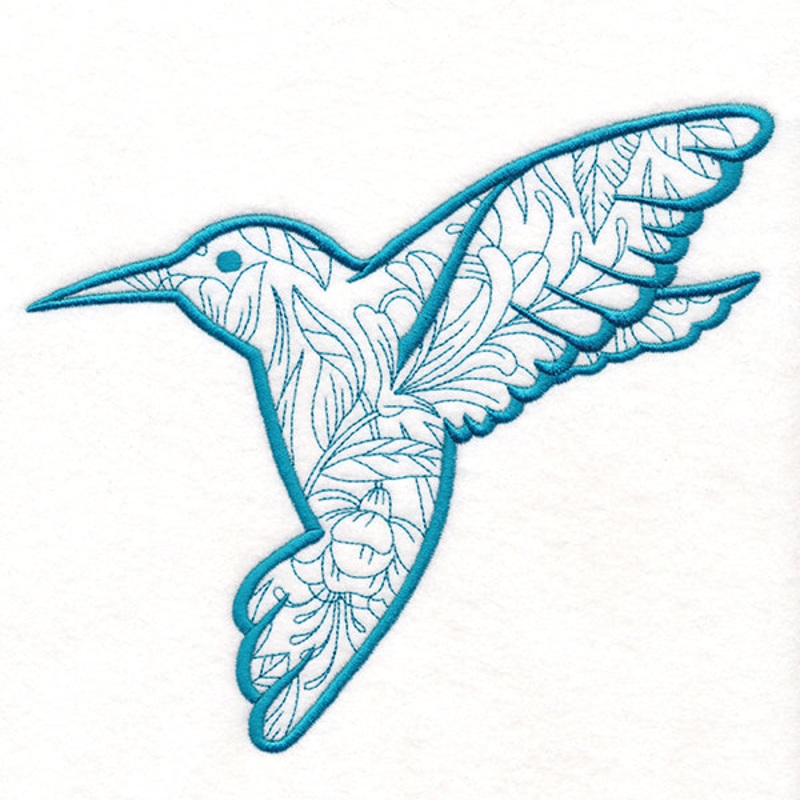 Blooming Hummingbird|6.81″ x 7.7″ / 173.05mm x 195.57mm|5.85″ x 6.61″ / 148.66mm x 168.01mm|4.85″ x 5.49″ / 123.29mm x 139.33mm|3.45″ x 3.89″ / 87.51mm x 98.88mm|All Sizes