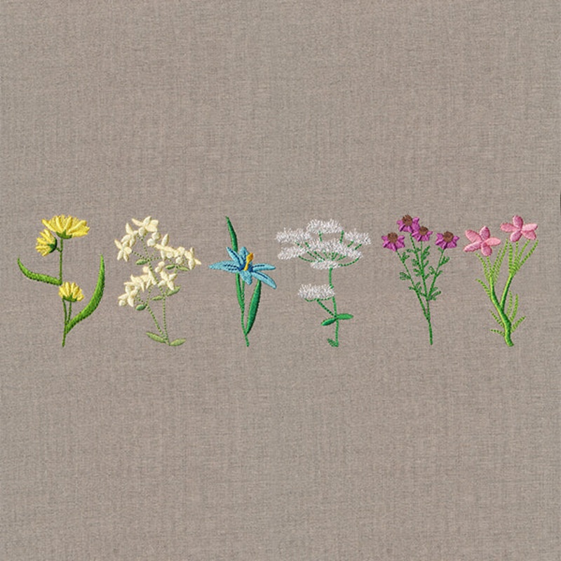 Delightful Wildflower Border|2.84″ x 11″ / 72.19mm x 279.4mm|2.42″ x 9.4″ / 61.48mm x 238.76mm|2.03″ x 7.8″ / 51.51mm x 198.12mm|1.76″ x 6.9″ / 44.6mm x 175.26mm|All Sizes