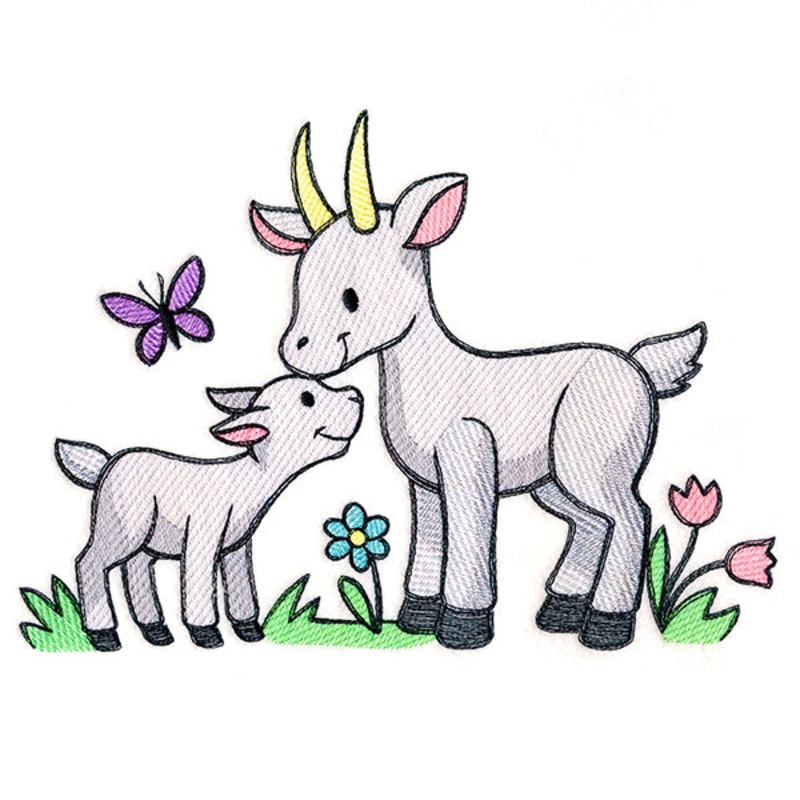 Farm Cuties – Goat|6.87″ x 9.55″ / 174.54mm x 242.48mm|5.62″ x 7.81″ / 142.85mm x 198.43mm|4.87″ x 6.76″ / 123.71mm x 171.8mm|2.77″ x 3.85″ / 70.45mm x 97.76mm|All Sizes