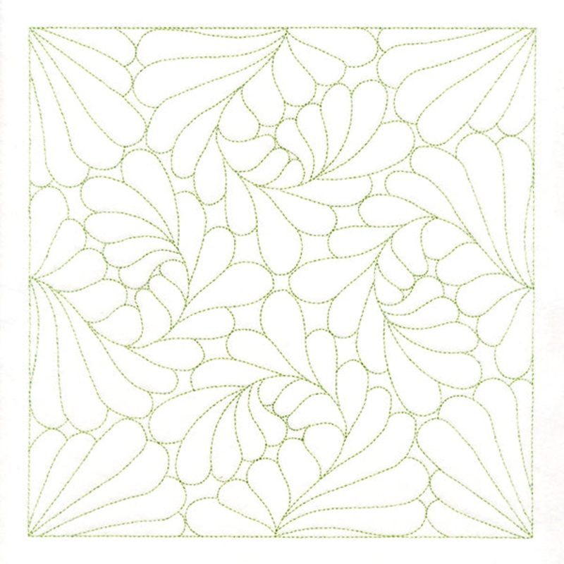 Feather Quilting Square 2 (Double Run)