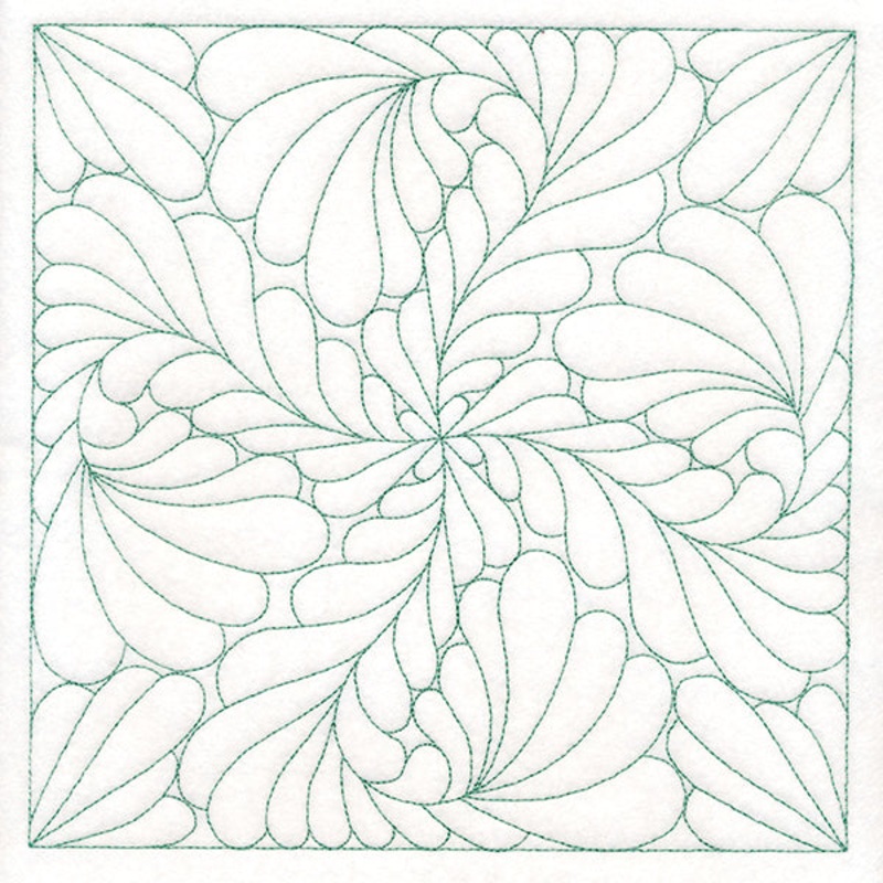 Feather Quilting Square 3 (Double Run)
