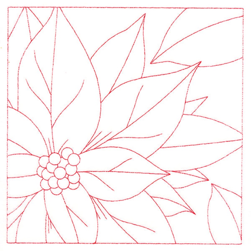Festive Florals Quilting – Poinsettia (Double Run)