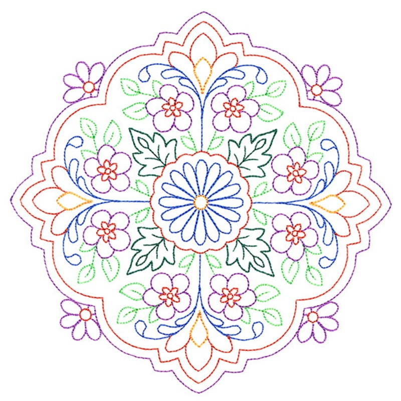 Summer Garden Medallion (Vintage)