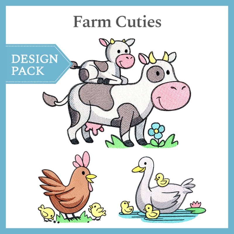 A Farm Cuties Design Pack|9.54″ x 6.87″ / 242.4mm x 174.6mm|7.81″ x 5.64″ / 198.4mm x 143.2mm|6.76″ x 4.88″ / 171.8mm x 124mm|3.84″ x 3.85″ / 97.6mm x 97.8mm|All Sizes